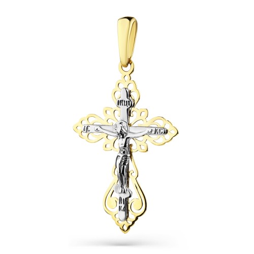 Крест из желтого золота 