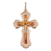 Крест из золота с эмалью