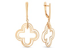 Золотые cерьги висячие