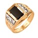 Печатка из золота с ониксом