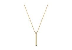 Золотое колье с фианитом