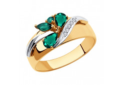 Золотое кольцо с изумрудом
