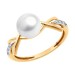Золотое кольцо с жемчугом