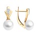 Золотые cерьги с жемчугом
