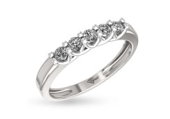 Кольцо из белого золота с бриллиантом