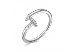 Серебряное кольцо с фианитом