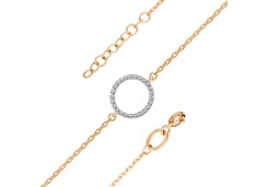 Золотой браслет с бриллиантом