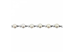 Серебряный браслет с жемчугом