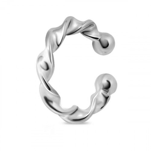 Серебряная серьга классическая