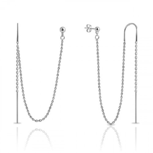 Серебряные cерьги классические