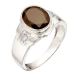 Печатка из серебра с кварцем