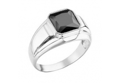 Печатка из серебра со шпинелью