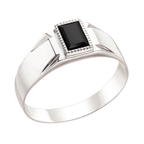 Печатка из серебра со шпинелью