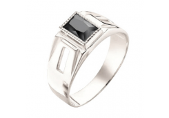 Печатка из серебра со шпинелью