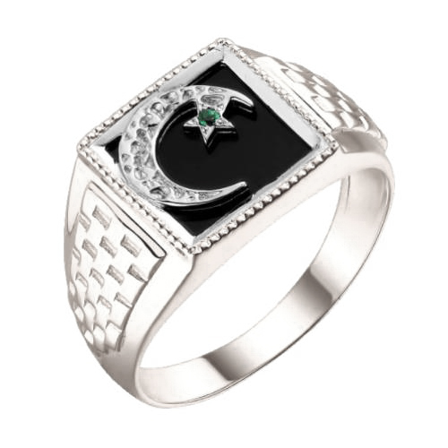 Печатка из серебра с агатом