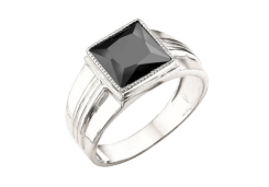 Печатка из серебра с агатом