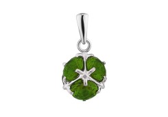 Серебряная подвеска с кварцем