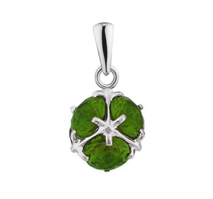 Серебряная подвеска с кварцем