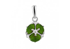 Серебряная подвеска с кварцем