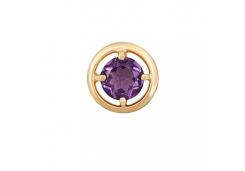 Золотая подвеска с аметистом