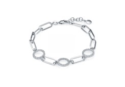 Браслет из белого золота с бриллиантом