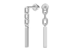 Серебряные cерьги пусеты (гвоздики)