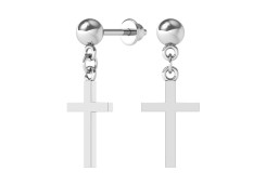 Серебряные cерьги пусеты (гвоздики)