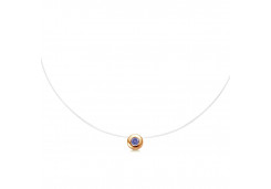 Подвеска на леске из золота с танзанитом