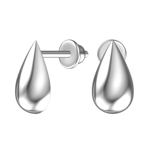 Серебряные cерьги пусеты (гвоздики)