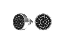 Серебряные cерьги пусеты (гвоздики) с фианитом