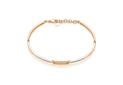 Золотой браслет с бриллиантом