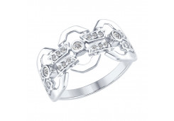 Серебряное кольцо с фианитом