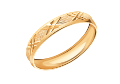 Золотое обручальное кольцо 