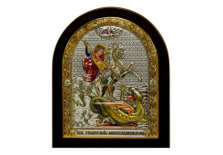 Икона Синтетический камень Малая св.Георгий Победоносец