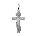 Крест из белого золота 