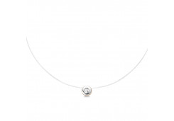 Подвеска на леске из золота с бриллиантом