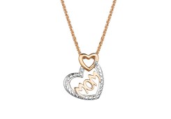 Золотое колье с бриллиантом