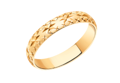 Золотое обручальное кольцо 