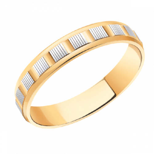 Золотое обручальное кольцо 