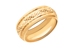 Золотое обручальное кольцо 