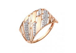 Золотое кольцо с фианитом