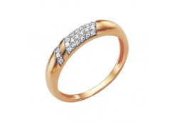 Золотое кольцо с фианитом