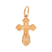 Крест из красного золота 585 пробы