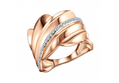 Золотое кольцо с фианитом