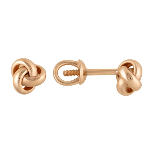 Золотые cерьги пусеты (гвоздики)