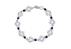 Серебряный браслет с фианитом