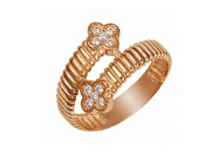 Золотое кольцо с фианитом