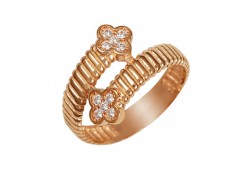 Золотое кольцо с фианитом