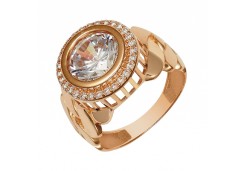 Золотое кольцо с фианитом