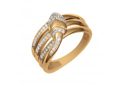 Золотое кольцо с фианитом